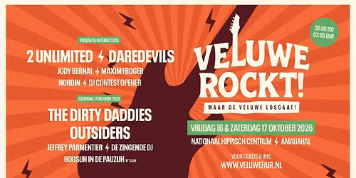 Veluwe Rockt! met o.a The Dirty Daddies, Outsiders, Daredevils & 2 Unlimited — festival in Ermelo